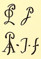 An illustration from Marks and monograms on pottery & porcelain of the renaissance and modern periods, with historical notices of each manufactory, preceded by an introductory essay on the vasa fictilia of the Greek, Romano-British, and mediæval eras; and an appendix containing a brief history of the country of Japan and its keramic manufactures, &c., &c. (1876)