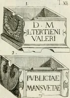 An illustration from Marmi cremonesi, ossia, Ragguaglio delle antiche inscrizioni che si conservano nella villa delle Torri de' Picenardi : opera (1791)