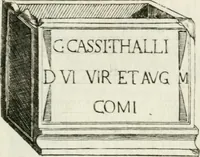 An illustration from Marmi cremonesi, ossia, Ragguaglio delle antiche inscrizioni che si conservano nella villa delle Torri de' Picenardi : opera (1791)