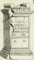 An illustration from Marmi cremonesi, ossia, Ragguaglio delle antiche inscrizioni che si conservano nella villa delle Torri de' Picenardi : opera (1791)