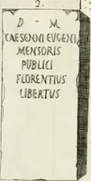 An illustration from Marmi cremonesi, ossia, Ragguaglio delle antiche inscrizioni che si conservano nella villa delle Torri de' Picenardi : opera (1791)