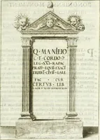 An illustration from Marmora Felsinea : innumeris non solum inscriptionibus exteris hucusque ineditis : sed etiam quamplurimis doctissimorum virorum expositionibus roborata & aucta : illustrissimo ac amplissimo Bononiae Senatui dicata (1690)
