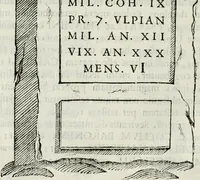 An illustration from Marmora Felsinea : innumeris non solum inscriptionibus exteris hucusque ineditis : sed etiam quamplurimis doctissimorum virorum expositionibus roborata & aucta : illustrissimo ac amplissimo Bononiae Senatui dicata (1690)