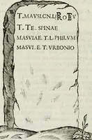 An illustration from Marmora Felsinea : innumeris non solum inscriptionibus exteris hucusque ineditis : sed etiam quamplurimis doctissimorum virorum expositionibus roborata & aucta : illustrissimo ac amplissimo Bononiae Senatui dicata (1690)