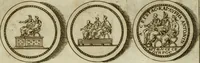 An illustration from Marmor Pisanum de honore bisellii : parergon inseritur de veterum sellis, synopsis appenditur de re donatica antiquorum, quam breui spondet (1666)