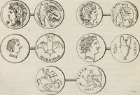 An illustration from Marmor Sandvicense, cvm commentario et notis (1743)