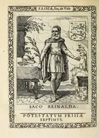 Picture 41 of 61 from Martini Hamconii Frisia; seu, De viris rebusque Frisiae illustribus libri duo. Opus ab authore recognitum, auctum, & imaginibus regum, potestatum, ac principum exornatum. Adiecti sunt pontifices Frisiorum ethnici, seu praefecti druydum: episcopi ultraiectini: comites Hollandiae & Zelandiae: diplomataque, & monumenta aliquot pontificum, caesarum, ac aliorum heroum, virtutem Frisiorum declarantia (1620), leaf 122