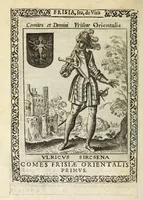 Picture 53 of 61 from Martini Hamconii Frisia; seu, De viris rebusque Frisiae illustribus libri duo. Opus ab authore recognitum, auctum, & imaginibus regum, potestatum, ac principum exornatum. Adiecti sunt pontifices Frisiorum ethnici, seu praefecti druydum: episcopi ultraiectini: comites Hollandiae & Zelandiae: diplomataque, & monumenta aliquot pontificum, caesarum, ac aliorum heroum, virtutem Frisiorum declarantia (1620), leaf 146