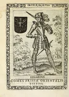An illustration from Martini Hamconii Frisia; seu, De viris rebusque Frisiae illustribus libri duo. Opus ab authore recognitum, auctum, & imaginibus regum, potestatum, ac principum exornatum. Adiecti sunt pontifices Frisiorum ethnici, seu praefecti druydum: episcopi ultraiectini: comites Hollandiae & Zelandiae: diplomataque, & monumenta aliquot pontificum, caesarum, ac aliorum heroum, virtutem Frisiorum declarantia (1620)
