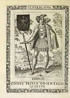 Picture 56 of 61 from Martini Hamconii Frisia; seu, De viris rebusque Frisiae illustribus libri duo. Opus ab authore recognitum, auctum, & imaginibus regum, potestatum, ac principum exornatum. Adiecti sunt pontifices Frisiorum ethnici, seu praefecti druydum: episcopi ultraiectini: comites Hollandiae & Zelandiae: diplomataque, & monumenta aliquot pontificum, caesarum, ac aliorum heroum, virtutem Frisiorum declarantia (1620), leaf 152