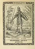 Picture 10 of 61 from Martini Hamconii Frisia; seu, De viris rebusque Frisiae illustribus libri duo. Opus ab authore recognitum, auctum, & imaginibus regum, potestatum, ac principum exornatum. Adiecti sunt pontifices Frisiorum ethnici, seu praefecti druydum: episcopi ultraiectini: comites Hollandiae & Zelandiae: diplomataque, & monumenta aliquot pontificum, caesarum, ac aliorum heroum, virtutem Frisiorum declarantia (1620), leaf 60