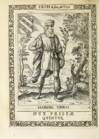 Picture 17 of 61 from Martini Hamconii Frisia; seu, De viris rebusque Frisiae illustribus libri duo. Opus ab authore recognitum, auctum, & imaginibus regum, potestatum, ac principum exornatum. Adiecti sunt pontifices Frisiorum ethnici, seu praefecti druydum: episcopi ultraiectini: comites Hollandiae & Zelandiae: diplomataque, & monumenta aliquot pontificum, caesarum, ac aliorum heroum, virtutem Frisiorum declarantia (1620), leaf 74