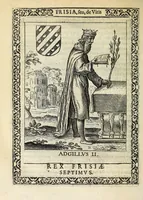 Picture 26 of 61 from Martini Hamconii Frisia; seu, De viris rebusque Frisiae illustribus libri duo. Opus ab authore recognitum, auctum, & imaginibus regum, potestatum, ac principum exornatum. Adiecti sunt pontifices Frisiorum ethnici, seu praefecti druydum: episcopi ultraiectini: comites Hollandiae & Zelandiae: diplomataque, & monumenta aliquot pontificum, caesarum, ac aliorum heroum, virtutem Frisiorum declarantia (1620), leaf 92
