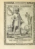 Picture 29 of 61 from Martini Hamconii Frisia; seu, De viris rebusque Frisiae illustribus libri duo. Opus ab authore recognitum, auctum, & imaginibus regum, potestatum, ac principum exornatum. Adiecti sunt pontifices Frisiorum ethnici, seu praefecti druydum: episcopi ultraiectini: comites Hollandiae & Zelandiae: diplomataque, & monumenta aliquot pontificum, caesarum, ac aliorum heroum, virtutem Frisiorum declarantia (1620), leaf 98