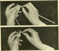 An illustration from The Mary Frances knitting and crocheting book; (1918)