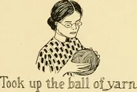 An illustration from The Mary Frances knitting and crocheting book; (1918)