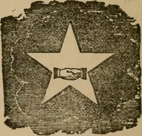An illustration from Masonic monitor of the degrees of entered apprentice, fellow craft and master mason, together with the ceremony of reception of visitors, instituting and constituting lodges, installations, laying corner stones, dedications, masonic burial, and lodge of sorrow (1909)