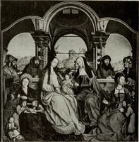 An illustration from The masterpieces of the early Flemish painters : sixty reproductions of photographs from the original paintings, by F. Hanfstaengl, affording examples of the different characteristics of the artist's work (1908)