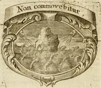 An illustration from Mater amoris et doloris : quam Christus in cruce moriens omnibus ac singulis suis fidelibus in matrem legavit : ecce mater tua : nunc explicata per sacra emblemata, figuras scripturae quàm plurimas, conceptus varios praedicabiles, SS. patrum sententias, raras historias, & pios ad Jesum patientem, ac sanctissimam matrem ejus compatientem affectus : opus omnibus Jesum & Mariam amantibus, praedicantibus, aut meditantibus perutile, com triplici indice considerationum, rerum memorabilium, & concionatorio, formandis per annum concionibus opportuno (1741)