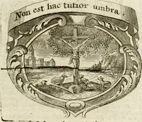 An illustration from Mater amoris et doloris : quam Christus in cruce moriens omnibus ac singulis suis fidelibus in matrem legavit : ecce mater tua : nunc explicata per sacra emblemata, figuras scripturae quàm plurimas, conceptus varios praedicabiles, SS. patrum sententias, raras historias, & pios ad Jesum patientem, ac sanctissimam matrem ejus compatientem affectus : opus omnibus Jesum & Mariam amantibus, praedicantibus, aut meditantibus perutile, com triplici indice considerationum, rerum memorabilium, & concionatorio, formandis per annum concionibus opportuno (1741)