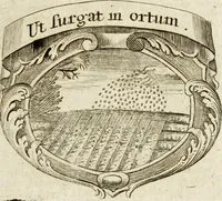 An illustration from Mater amoris et doloris : quam Christus in cruce moriens omnibus ac singulis suis fidelibus in matrem legavit : ecce mater tua : nunc explicata per sacra emblemata, figuras scripturae quàm plurimas, conceptus varios praedicabiles, SS. patrum sententias, raras historias, & pios ad Jesum patientem, ac sanctissimam matrem ejus compatientem affectus : opus omnibus Jesum & Mariam amantibus, praedicantibus, aut meditantibus perutile, com triplici indice considerationum, rerum memorabilium, & concionatorio, formandis per annum concionibus opportuno (1741)