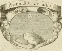 An illustration from Mater amoris et doloris : quam Christus in cruce moriens omnibus ac singulis suis fidelibus in matrem legavit : ecce mater tua : nunc explicata per sacra emblemata, figuras scripturae quàm plurimas, conceptus varios praedicabiles, SS. patrum sententias, raras historias, & pios ad Jesum patientem, ac sanctissimam matrem ejus compatientem affectus : opus omnibus Jesum & Mariam amantibus, praedicantibus, aut meditantibus perutile, com triplici indice considerationum, rerum memorabilium, & concionatorio, formandis per annum concionibus opportuno (1741)