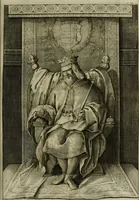 An illustration from Mausoleum potentissimorum ac gloriosissimorum Regni Apostolici regum & primorum militantis Ungariae ducum : vindicatis è mortuali pulvere reliquiis ad gratam apud posteros memoriam, à pIo et IVsto patrIae DoLore ereCtVM : cum versione operis Germanicâ (1664)
