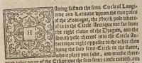 An illustration from M. Blundeuile his exercises, containing eight treatises, : the titles whereof are set downe in the next printed page: which treatises are verie necessarie to be read and learned of all yoong gentlemen that have not bene exercised in such disciplines, and yet are desirous to haue knowledge as well in cosmographie, astronomie, and geographie, as also in the arte of nauigation, in which arte it is impossible to profite without the helpe of these, or such like instructions. (1597)