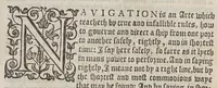 An illustration from M. Blundeuile his exercises, containing eight treatises, : the titles whereof are set downe in the next printed page: which treatises are verie necessarie to be read and learned of all yoong gentlemen that have not bene exercised in such disciplines, and yet are desirous to haue knowledge as well in cosmographie, astronomie, and geographie, as also in the arte of nauigation, in which arte it is impossible to profite without the helpe of these, or such like instructions. (1597)