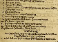 An illustration from M. DC. LXVI. Zodiacus Mercurialis das ist: Jährige europaeische Welt-Chronick, : so in einem wohl-verfasseten kurtzem Begriffe, alle merckwürdigste Begebenheiten vorbildet, welche sich im verschienenen und zu ruckgelegten 1666sten Wunder-Jahre, durch alle und einzälige Reiche dess Erdbodens zugetragen haben; mit nothdürfftigen schönen Kupffern, deutlichen Marginalien, und einem vollständigen Register gezieret. (1667)