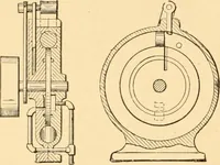 An illustration from Mechanical appliances, mechanical movements and novelties of construction; a complete work and a continuation, as a second volume, of the author's book entitled "Mechanical movements, powers and devices" ... including an explanatory chapter on the leading conceptions of perpetual motion existing during the past three centuries (1910)