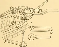 An illustration from Mechanical appliances, mechanical movements and novelties of construction; a complete work and a continuation, as a second volume, of the author's book entitled "Mechanical movements, powers and devices" ... including an explanatory chapter on the leading conceptions of perpetual motion existing during the past three centuries (1910)