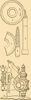 An illustration from Mechanical appliances, mechanical movements and novelties of construction; a complete work and a continuation, as a second volume, of the author's book entitled "Mechanical movements, powers and devices" ... including an explanatory chapter on the leading conceptions of perpetual motion existing during the past three centuries (1910)