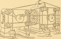 An illustration from Mechanical appliances, mechanical movements and novelties of construction; a complete work and a continuation, as a second volume, of the author's book entitled "Mechanical movements, powers and devices" ... including an explanatory chapter on the leading conceptions of perpetual motion existing during the past three centuries (1910)