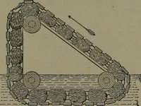 An illustration from Mechanical appliances, mechanical movements and novelties of construction; a complete work and a continuation, as a second volume, of the author's book entitled "Mechanical movements, powers and devices" ... including an explanatory chapter on the leading conceptions of perpetual motion existing during the past three centuries (1914)