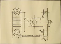 An illustration from Mechanical drawing; working drawings (1911)