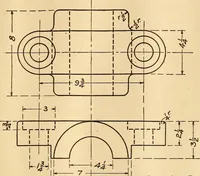 An illustration from Mechanical drawing; working drawings (1911)