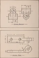 An illustration from Mechanical drawing; working drawings (1911)