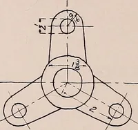 An illustration from Mechanical drawing; working drawings (1911)