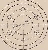 An illustration from Mechanical drawing; working drawings (1911)