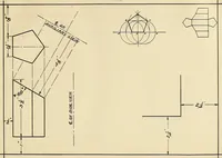 An illustration from Mechanical drawing problems for high schools, normal schools and vocational schools (1918)