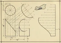 An illustration from Mechanical drawing problems for high schools, normal schools and vocational schools (1918)