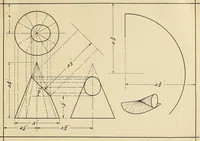 An illustration from Mechanical drawing problems for high schools, normal schools and vocational schools (1918)