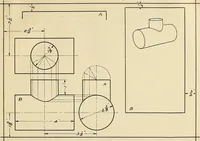 An illustration from Mechanical drawing problems for high schools, normal schools and vocational schools (1918)