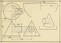 An illustration from Mechanical drawing problems for high schools, normal schools and vocational schools (1918)