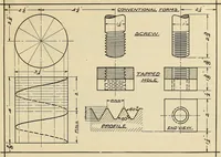 An illustration from Mechanical drawing problems for high schools, normal schools and vocational schools (1918)