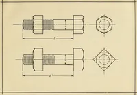 An illustration from Mechanical drawing problems for high schools, normal schools and vocational schools (1918)