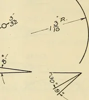 An illustration from Mechanical drawing problems for high schools, normal schools and vocational schools (1918)