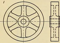 An illustration from Mechanical drawing problems for high schools, normal schools and vocational schools (1918)