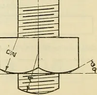 An illustration from Mechanical drawing problems for high schools, normal schools and vocational schools (1918)